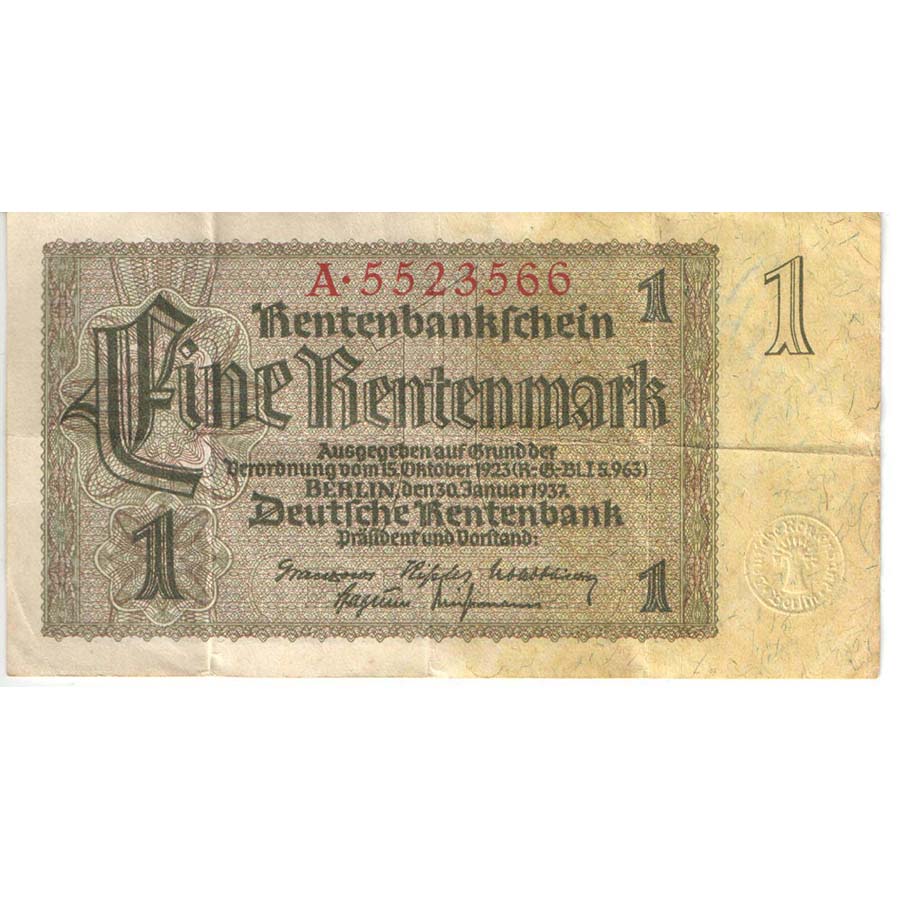 1 марка Германия 1923 г.